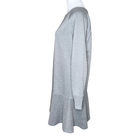 CAbi 3459 Flashdance Sweatshirt Tunic Dress Gray Fleece Flounce Bottom Women's S - Picture 4 of 12